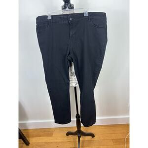 Old Navy Black Mid-Rise Power Slim Straight Leg Jeans with pockets